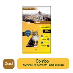 3 x Medical Pet Alimento Para Gato Rnl