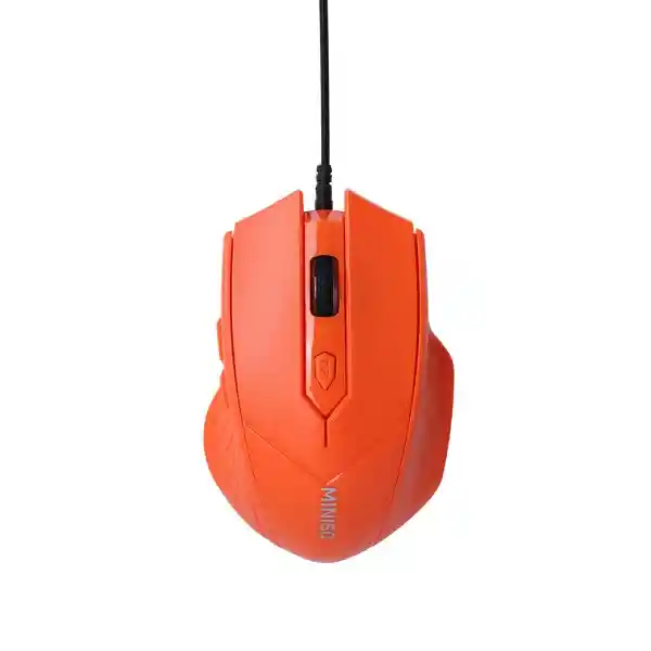 Mouse Alambrico Gaming Mod X388 Naranja Serie Miniso