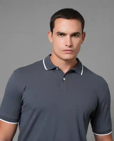 Camisa Tipo Polo Hombre Gris Talla M 190G001 Rifle