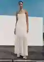 Vestido Nanit Offwhite Talla S Mujer Mango