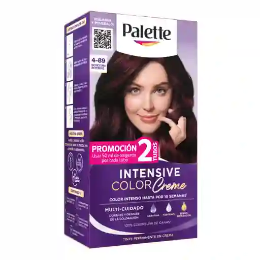Tinte Palette Color Creme 4-89 Borgoña Intenso