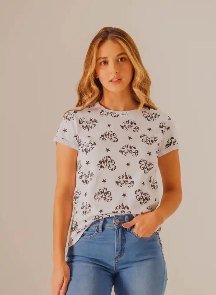 Camiseta Manga Corta Mujer S - Figuras