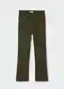 Pantalón Jean Flarecuv Verde Pastel Talla 18 Mango Girl Mango