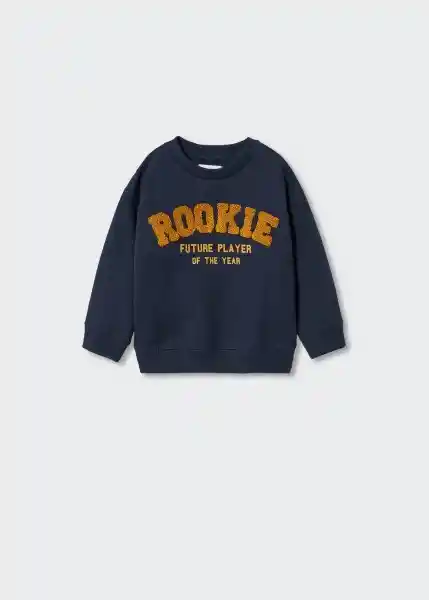 Sudadera Rookie Navy Talla 72 Niños Mango