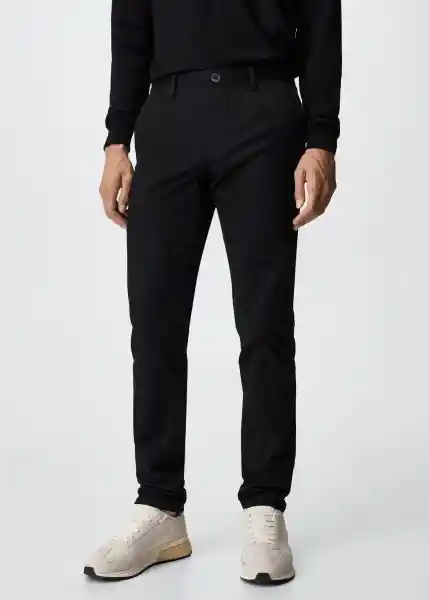 Pantalón Barna Negro Talla 44 Hombre Mango