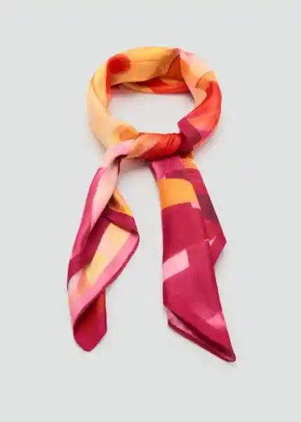 Pañuelo Sandia Fucsia Talla 99 Mujer Mango