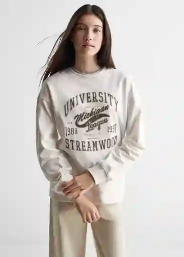 Buzo de Sudadera Park Off White Talla 18 Mango Teen Girl Mango