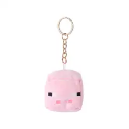 Llavero de Peluche Cerdito Serie Minecraft Miniso