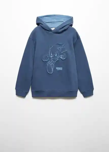 Sudadera Sonic Niños Azul Talla 14 Mango