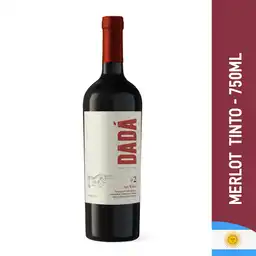 Dadá 2 Vino Tinto Merlot Botella 750 ml