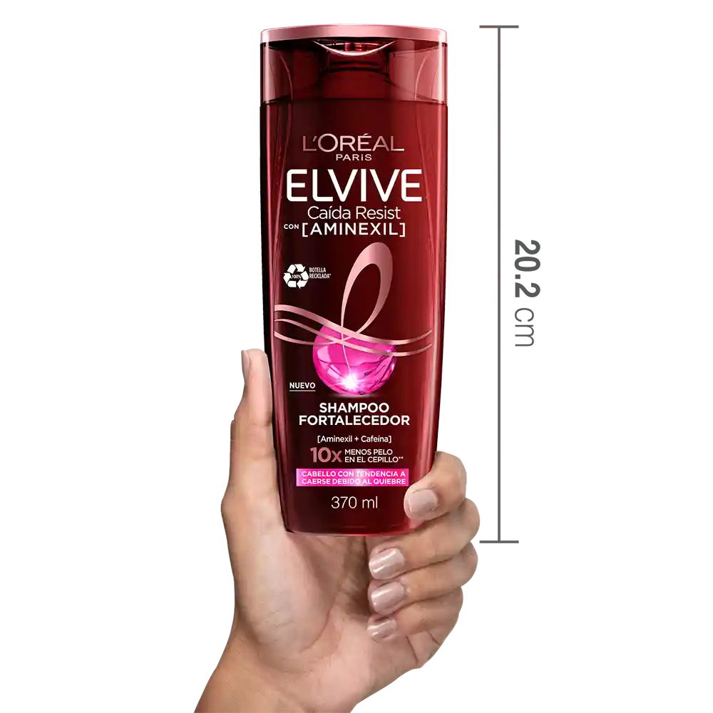 Shampoo Elvive Loreal Paris Caída Resist  370 ml