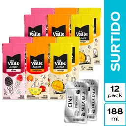 Combo Jugo Del Valle Frutal Surtido 188 mL + Boleta Cinemark