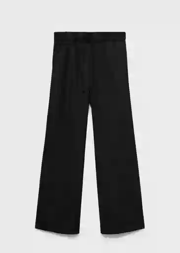 Pantalón Lazy Negro Talla M Mujer Mango