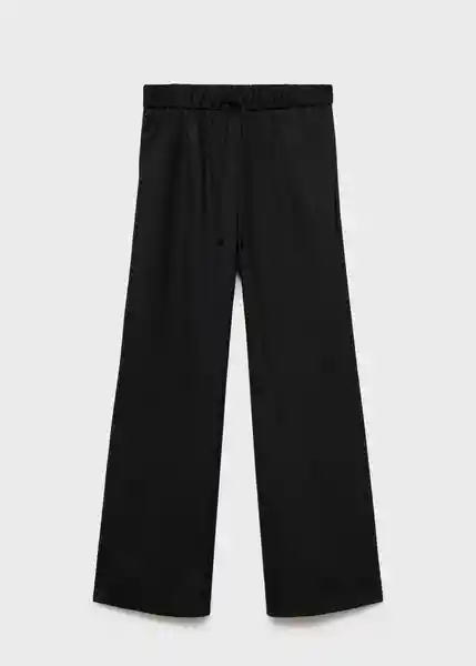 Pantalón Lazy Negro Talla M Mujer Mango