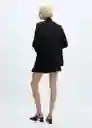 Blazer Americana Dipli Negro Talla L Mujer Mango