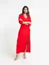 Vestido Yutina Mujer Rojo Granada Oscuro Talla S 473E312 Naf Naf