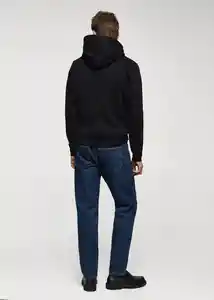 Buzo Sudadera Appartme Negro Talla L Hombre Mango