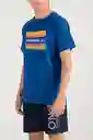 ONeill Camiseta Slim Fit Falir Masculino Azul Coba L