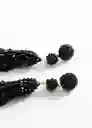 Pendientes Astrid Negro Talla 99 Mujer Mango