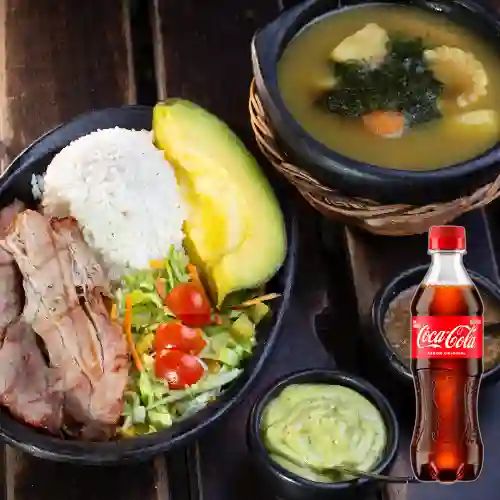 Sancocho de Gallina&Carne Llanera +Cocacola Org 400ml