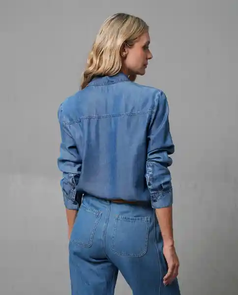 Camisa Mujer Azul Talla M 213G010_AZU174021 Rifle