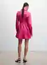 Vestido Naza-L Rosa Talla L Mujer Mango