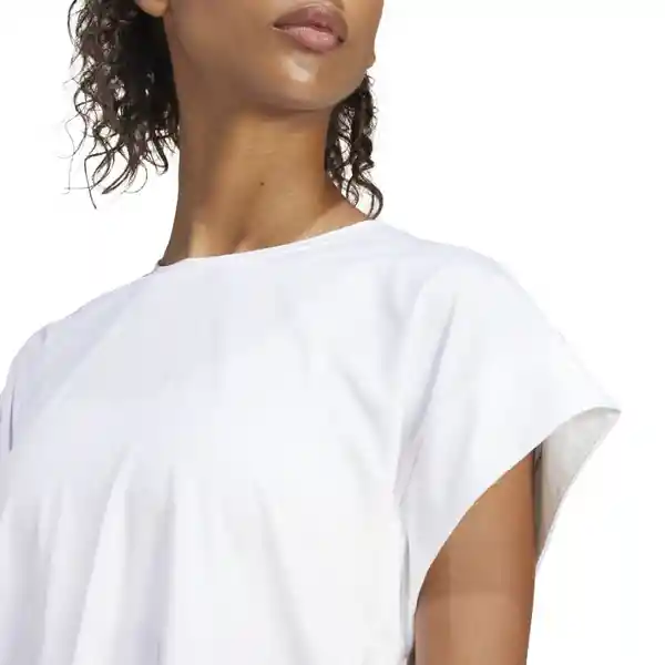 Adidas Camiseta Studio Para Mujer Blanco Talla S