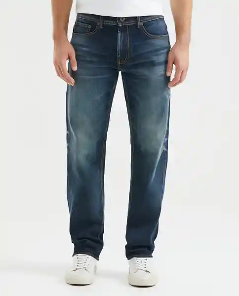 Jean Relaxed Fit Revenge Azul Clásico Oscuro Talla 34 Chevignon