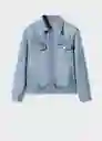 Chaqueta Cazadora Henry Tejano Claro Talla L Hombre Mango