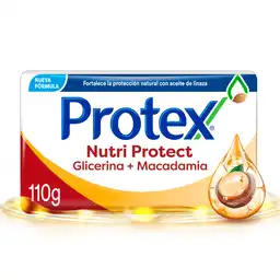 Jabón Antibacterial Protex Nutri Protect Macadamia Barra 110 g