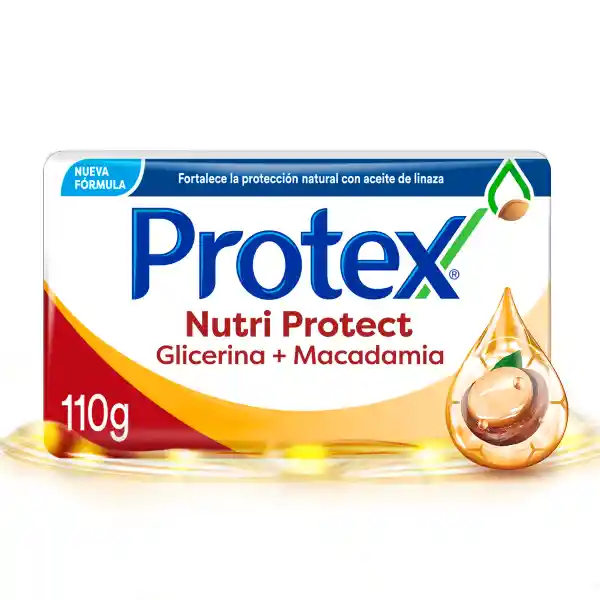 Jabón Antibacterial Protex Nutri Protect Macadamia Barra 110 g