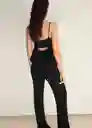 Top Veronica Negro Talla M Mujer Mango