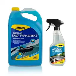 Simoniz Kit Lavaparabrisas y Limpia Vidrios 2 en 1 Desempañante