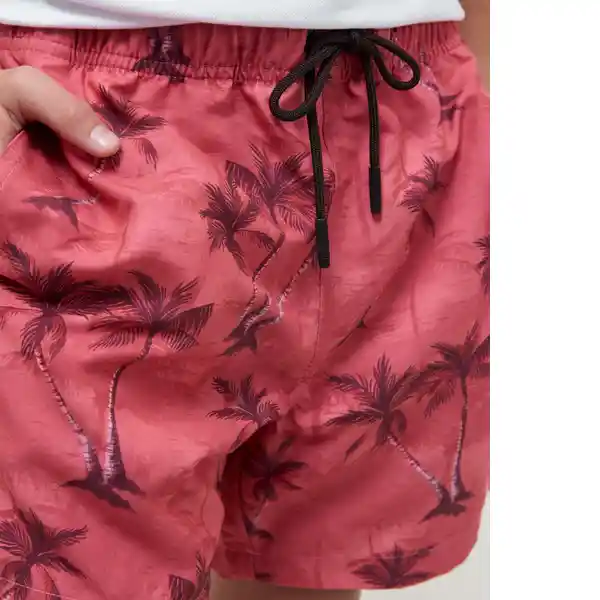 Short Swimwear Print Niño Rojo Talla 6 Chevignon