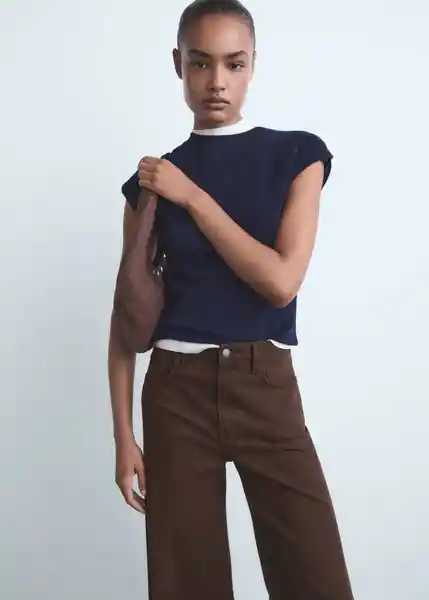Jean Elise Chocolate Talla 34 Mujer Mango