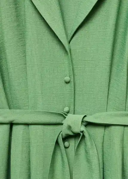 Vestido Noodle-H Verde Talla L Mujer Mango