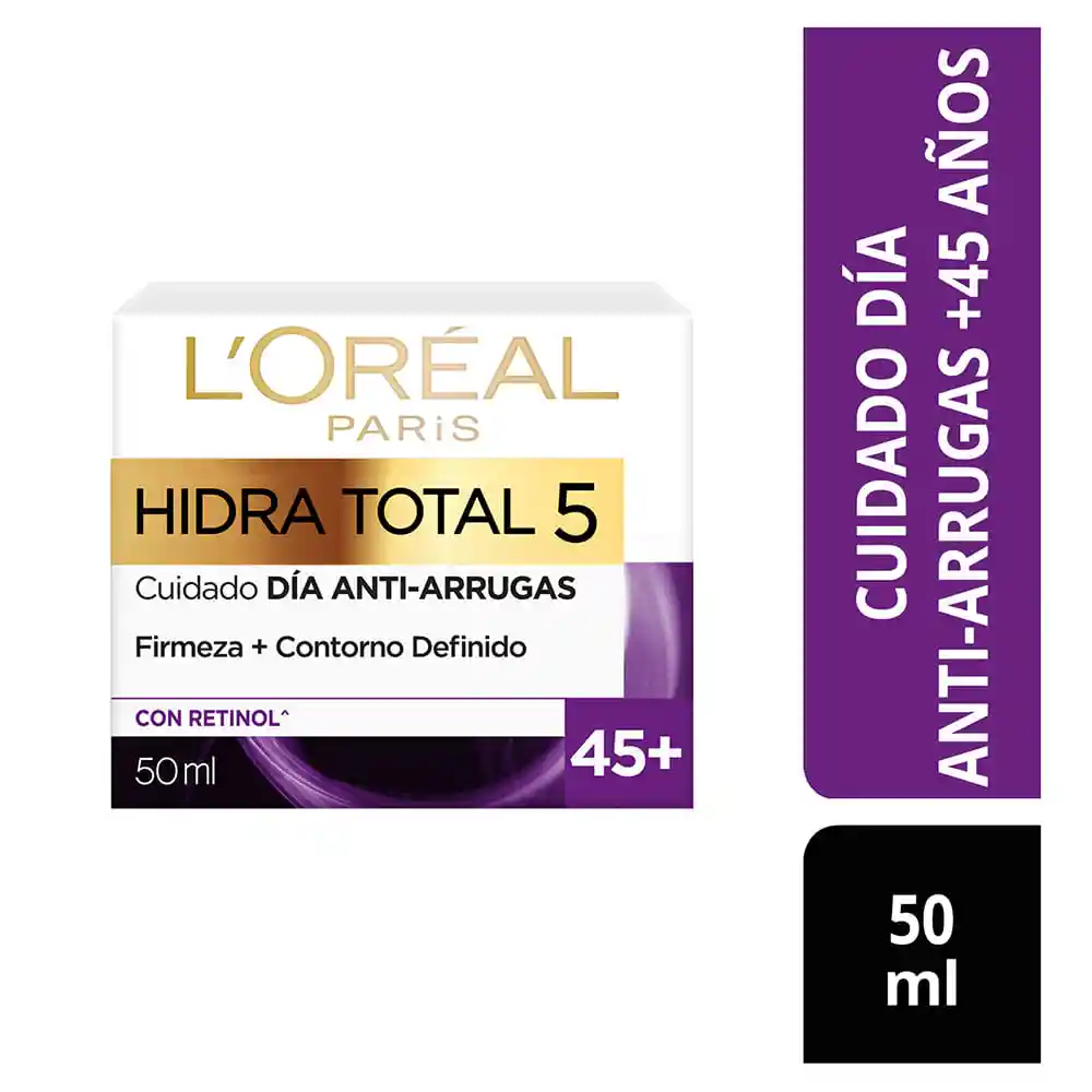 Loreal Paris-Hidra Total 5 Crema Facial Humectante Antiedad +45