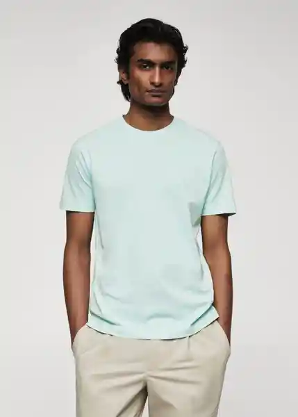 Camiseta Cherlo-H Menta Talla XS Hombre Mango