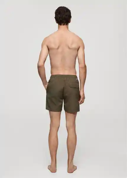 Short Bañador Liso Dark Caza Talla M Hombre Mango