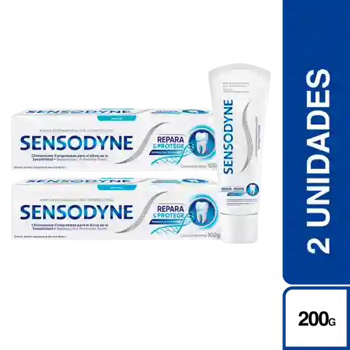 2 x Sensodyne Crema Dental Repara y Protege