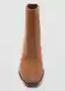 Botines Glorias Taupe Talla 37 Mujer Mango