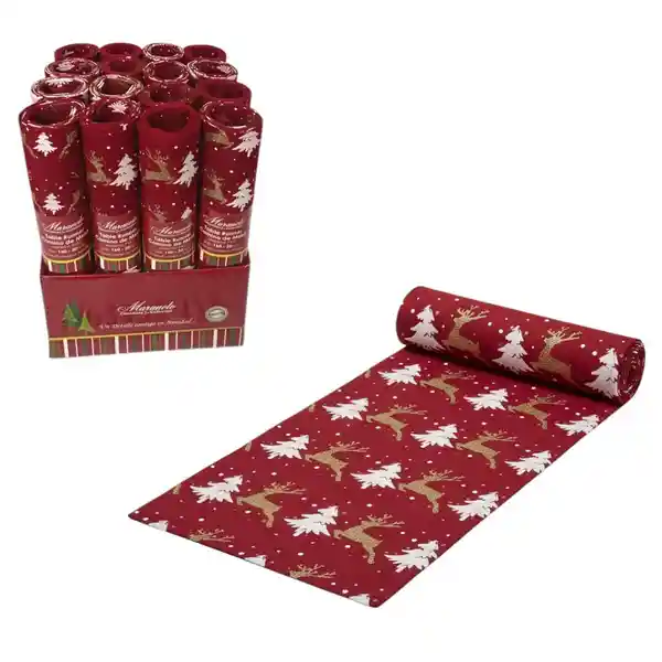 Rodeo Camino Maranelo 160 x 30 cm Rojo Poliéster