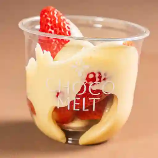 Fresas con chocolate blanco