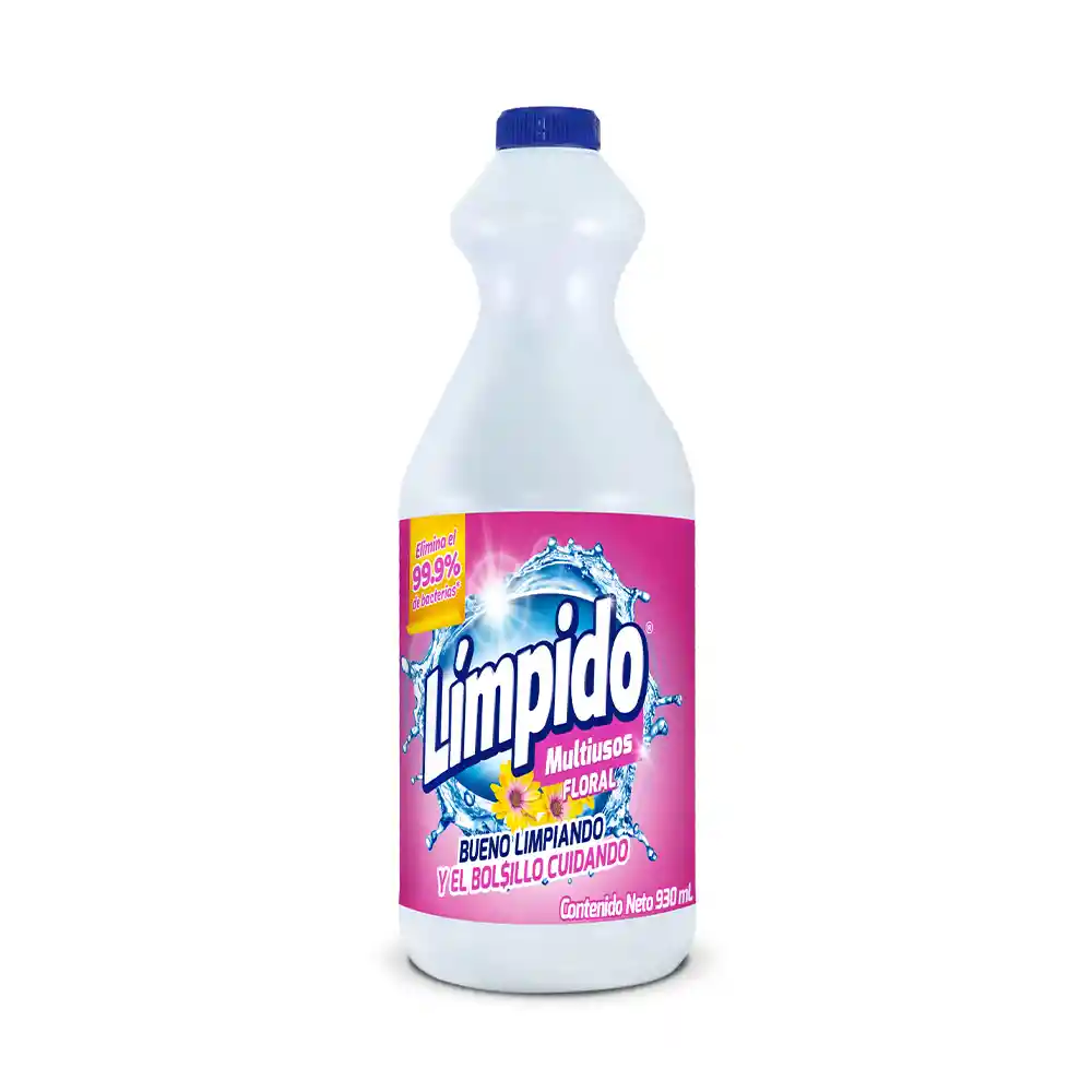 Blanqueador Multiusos Límpido Floral Botella 930 ml