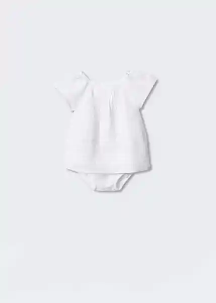 Vestido Clara Offwhite Talla 66 Niños Mango