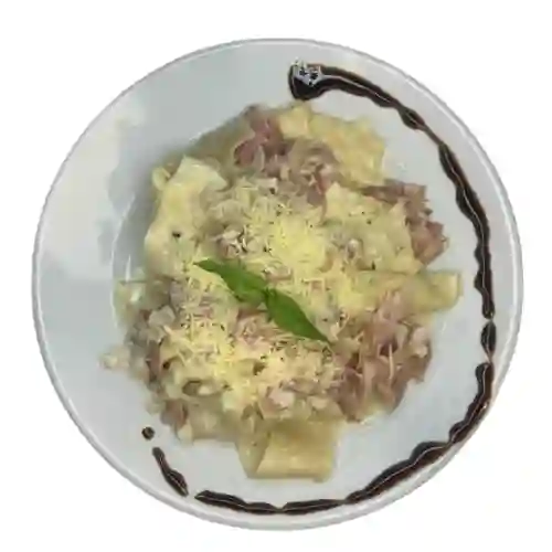 Pasta Salsa Blanca y Tocineta