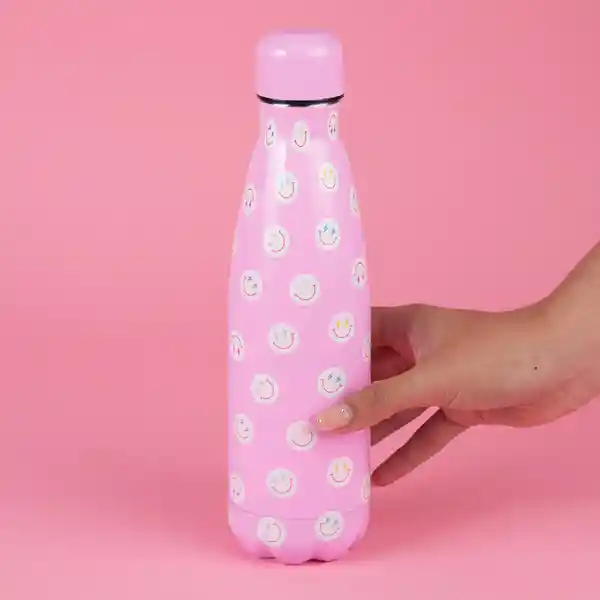 Vaso de Acero Caras Sonriente 500 mL Miniso