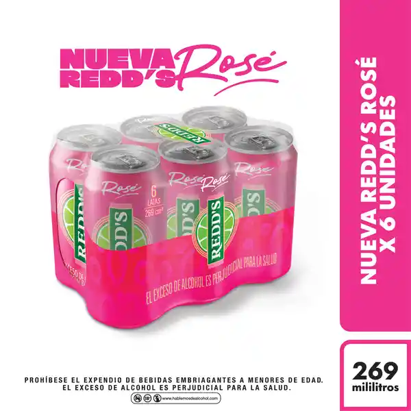 Redds Rosé Pack Cerveza 6 x 269 mL