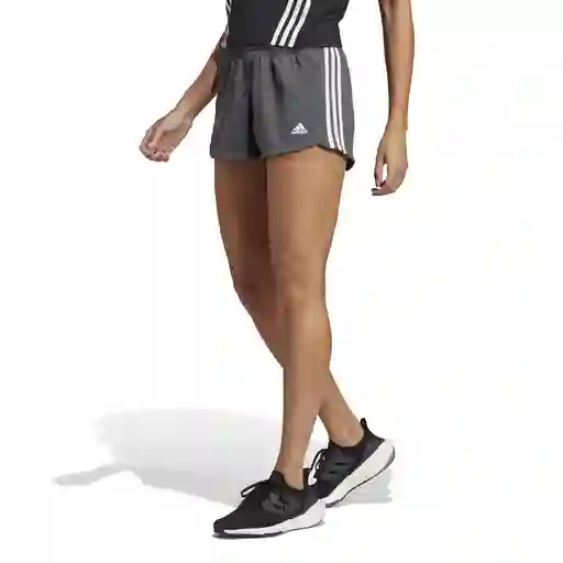 Adidas Short Pacer 3S Knit Para Mujer Gris Talla S Ref: HR7829