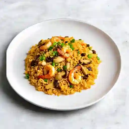 Arroz con camarónes